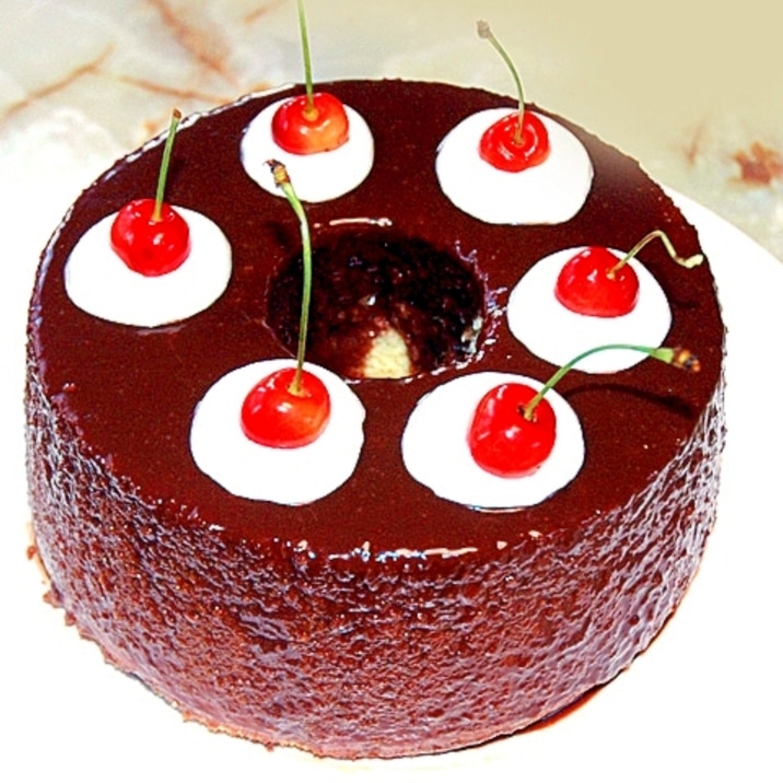 染みチョコ チェリーとチョコのしっとりシフォン レシピ 作り方 By Torezu 楽天レシピ